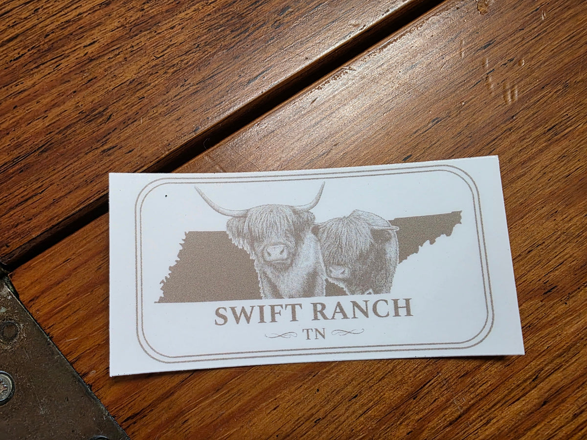 Swift Ranch Highland Sticker